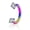 Colorful, variant on Stainless Steel 8mm Horseshoe 16G Lip Nose Ring Set Body Piercing Cartilage Helix Tragus Earrings for Women Men