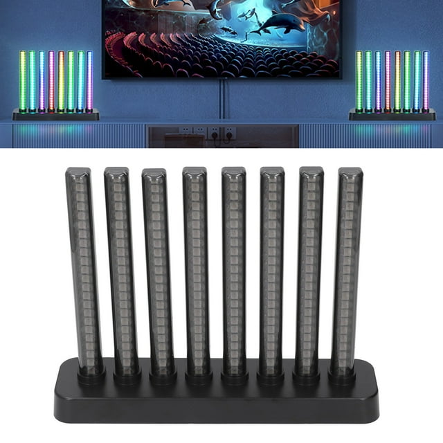 Barras De Luces LED Inteligentes, 16 Millones De Colores Control De Sonido Altamente Sensible Fácil De Configurar Luz De Ritmo Musical Para Juegos