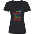 thumbnail image 3 of Inktastic Grandma is Never too Old to be Excited for Christmas Women's V-Neck T-Shirt, 3 of 5
