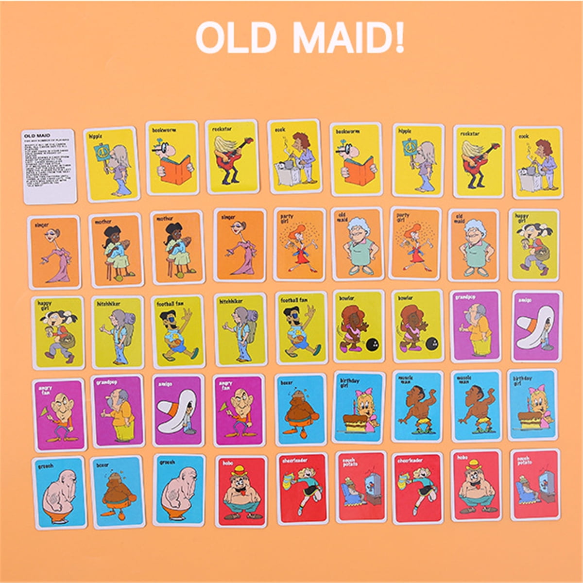 HGYCPP Kids Card Games Set - Old Maid, Go Fish, Hearts,Crazy Eights Family  Party Favor - Walmart.com