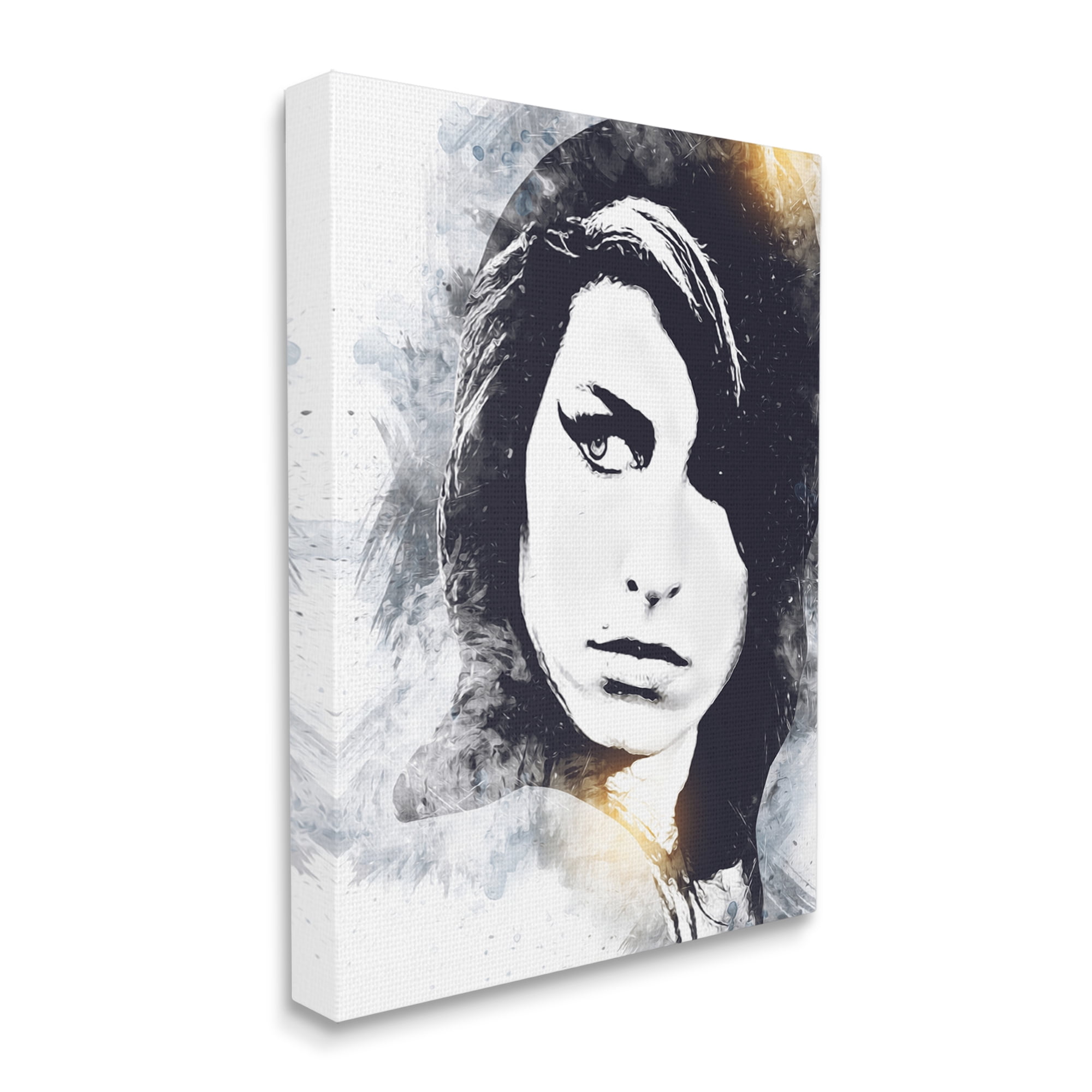 Stupell Industries Modern Amy Winehouse Portrait Bold Eye Abstract Pattern, 36 x 48, Design by Birch&Ink
