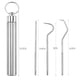 thumbnail image 1 of 9 palillos de dientes de metal reutilizables para dientes, juego de bolsillo portátil de acero inoxidable con dispensador de soporte, kit de limpieza de dientes para exteriores, 1 of 4