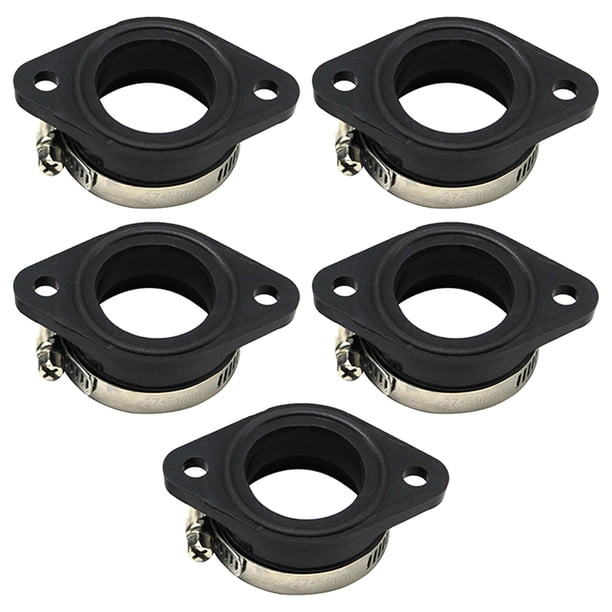 Riwesomey Adaptador de admisión de carburador de motocicleta de aluminio reemplazo profesional adaptador de carburadores de motociclismo al aire libre Accesorios para motos 5 piezas 32/34 mm