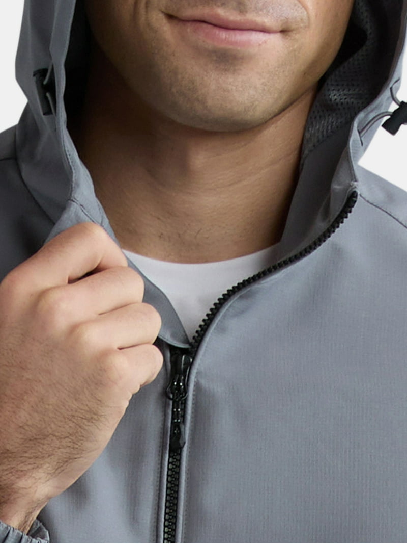 Ozark Trail Men's & Big Men's Windbreaker Jacket with Hood, Sizes S-3XL