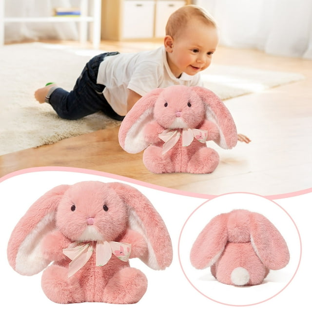 Hearth & Gear Rabbit Toy Is A Soft And Cute Children's Toy That Brings Joy And Comfort To Children Of All Ages.