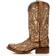 thumbnail image 4 of Corral Boots Womens Glitter Tooled Inlay Square Toe Cowboy  Tall Boots, 4 of 7