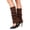 Coffee, variant on Womens 80s Long Boot Socks Y2k Ribbed Knit Leg Warmers Slouchy Socks Soft Stretchy Winter Calf Socks for Dance Yoga Party Halloween Clothes Free Size