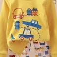 thumbnail image 5 of HCNTES Cute Toddler Boy Loungewear Teddy Bear Graphic Pajamas 2-Piece Set for Naptime, 5 of 7