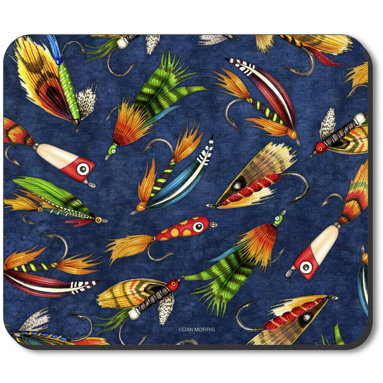 Art Plates brand Mouse Pad - Fly Fishing Lures 