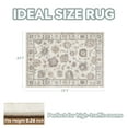 thumbnail image 7 of SIXHOME 5'x7' Rugs for Living Room Washable Vintage Floral Carpet Soft Distressed Area Rug Non Slip for Bedroom Dining Room Office Indoor Modern Home Decor Beige, 7 of 7