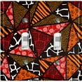 thumbnail image 1 of Metal Light Switch Plate Cover Colorful Safari African Tribal Art Tile Pattern SFR041, 1 of 13