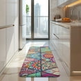 thumbnail image 4 of Multicolor Ethnic Geometric Pattern Kitchen Rug Mat,Kitchen Runner Rugs Non Skid Washable,Decorative Kitchen Floor Mats for Kitchen,Sink,Laundry,17"x47.2", 4 of 7