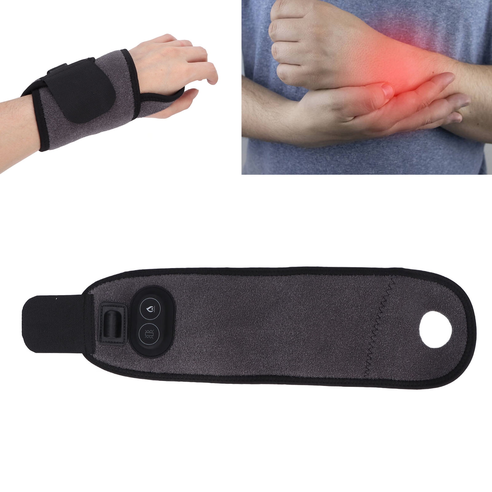 Fyydes Wrist Heating Pad Wrap,Hand Wrist Heated Brace,Heated Wrist Band
