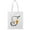 White, variant on Smartprints Letter J Flower Bouquet 3 Tote Bag - Image by Shutterstock, One Size Cotton Canvas Tote Bag