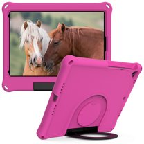 for Apple iPad 9th/8th/7th Gen 10.2" Tablet Case for Kids, EVA Anti-Slip Shock Resistant Protective Kid Friendly Cover with Stand Handle for iPad 9th/8th/7th Gen 10.2" Tablet,Rose