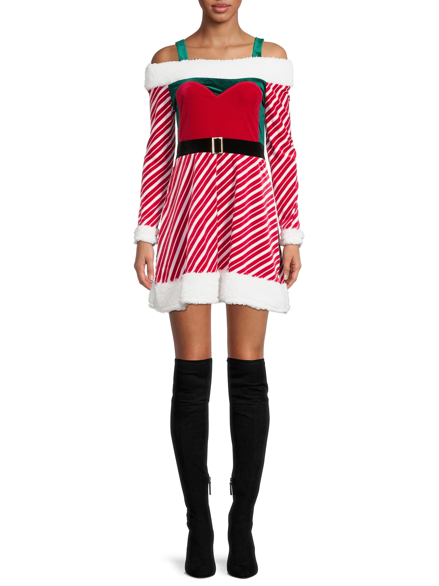 No Boundaries Juniors' Christmas Dress 