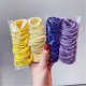 thumbnail image 5 of Cinta elástica para el pelo de colores vivos para mujer, 50 cintas, sin costuras, para peinados altos, pelo Mori., 5 of 8