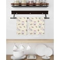 thumbnail image 3 of Easter Bunny Kitchen Dish Towels for Drying Dishes Set of 4, Eggs Lovely Rabbits Spring Tulips Floral Yellow Waffle Weave Microfiber Hand Tea Bathroom Towels Quick Dry & Absorbent Towel 15.7x23.6, 3 of 7