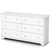 South Shore Vito 6-Drawer Double Dresser, Multiple Finishes