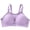 Purple, variant on Women's Non-Wired Everyday Bra, Anti-Slip Mesh Bandeau Top with Adjustable Straps, Comfortable Solid Color Underwear for All-Day Wear