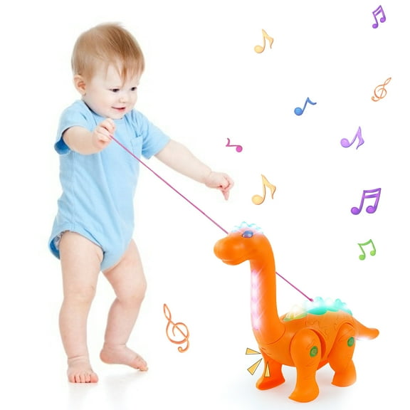Toys 50% Off Clear! Baby Toys 6 to 12 Months, Infant Tummy Time Crawling Dinosaur Toys Gifts for 3 4 5 6 7 8 9 10 11 12 Boy Girl,Light-up Musical Baby Toys for 12-18 36 Months Toddler Birthday Gift