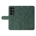 thumbnail image 3 of Compatible with Samsung Galaxy S22 Ultra Wallet Case, Protective Vintage Premium PU Leather Flip with Card Holders Kickstand & Wrist Strap Folio Case Cover for Men Women for Galaxy S22 Ultra, Green, 3 of 10