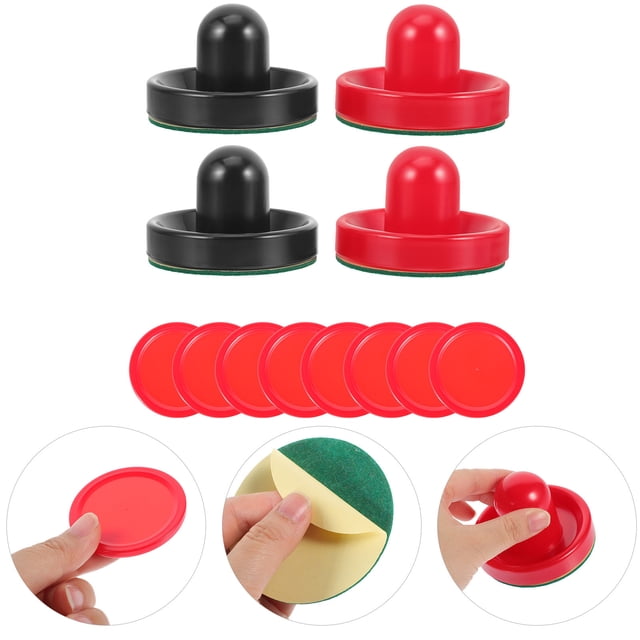 UPGRATOR 16Pcs Air Hockey Paddles and Pushers Replacement for Game Room Assorted Color