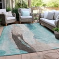 thumbnail image 4 of Dalyn Rugs Machine Washable Indoor/Outdoor Chantille Teal 5' x 7'6" Rug, 4 of 9