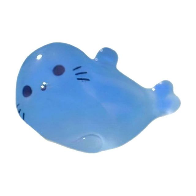Mini animales de resina lindas focas luminosas mini criaturas marinas DIY diminutos animales de resina 4 estilos foca cachorro para animales de acuario de jardín de hadas