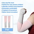 thumbnail image 4 of Vocoste 1 Pair Cooling Arm Sleeves for Women Sports Arm Sleeve Covers Sun Protection Pink Gray, 4 of 7