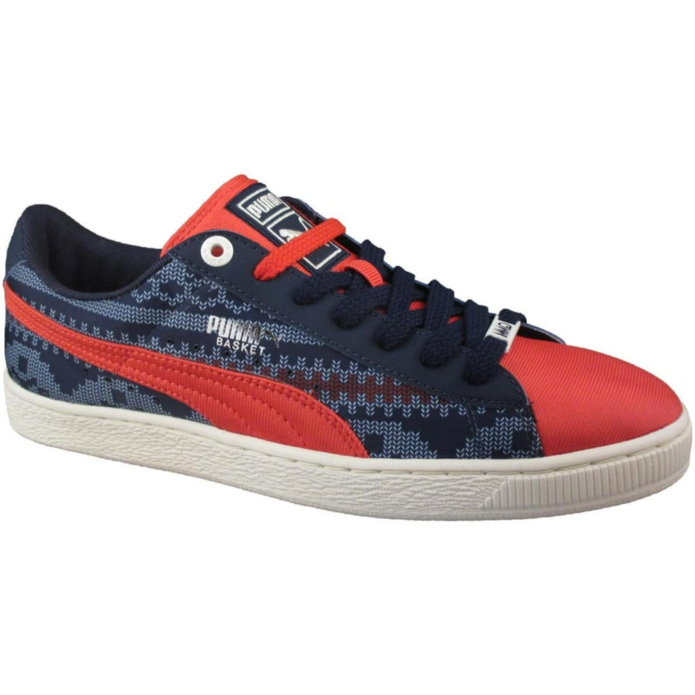 red white and blue puma