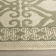 thumbnail image 4 of SAFAVIEH Courtyard Colton Geometric Indoor/Outdoor Runner Rug, Natural/Olive, 2'3" x 6'7", 4 of 8