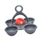thumbnail image 5 of Temporizador de huevos hervido para huevos huevos suaves y duros, dispositivo de cocina, para cocinar fácilmente, sostenga 4 huevos cambia de colores Gris rojo, 5 of 8