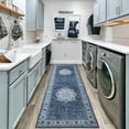 thumbnail image 2 of HOMERRY Washable Runner Rug 2x6 Hallway Persian Rug Vintage Rug Traditional Area Rug for Kitchen Bedroom Living Room Blue, 2 of 6