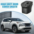 thumbnail image 2 of Palanca de cambio de marchas automática Unique Bargains para Nissan Rogue 2021-2023 piel sintética Patrón de fibra de carbono negro, 2 of 7