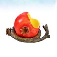 thumbnail image 2 of KAKOWELY Flat Base Simulation Pomegranate and Branch Shaped Plastic Feeding Bowl Creative Cage Mounted Food Containers for Pet Birds Parrot Cage Use (Red),3.54X"X3.54"X2.95", 2 of 4