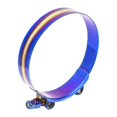thumbnail image 1 of Kyostar Collier de Serrage en T de 3,75 Pouces Réglable en Acier Inoxydable Bleu Titane pour 3,75 Pouces (97-105mm), 1 of 4