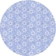 thumbnail image 1 of Ahgly Company Indoor Square Patterned Heavenly Blue Area Rugs, 3' Square, 1 of 1