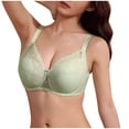 thumbnail image 4 of FITORON Womens Breathable Wireless Bra Green - Lace Bralette for Everyday Comfort & Support, Seamless Mesh, Sizes S-XXXL,Size XL, 4 of 6