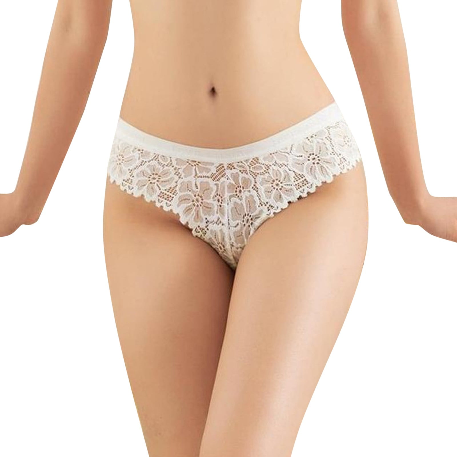 TAIAOJING 6 Pack Cotton Underwear For Women High Waisted Lace