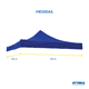 thumbnail image 2 of Repuesto De Lona Carpa Toldo Impermeable 3x3 Color Azul, 2 of 7
