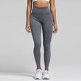 thumbnail image 2 of Women's High Waisted Butt Lifting Leggings Stretchy Yoga Workout Pants, 2 of 9