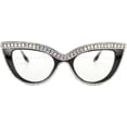 thumbnail image 2 of Fashion Womens Rhinestone Sunglasses Retro Black Cat Eye Sunglasses Crystal Sparkle For Women with UV protection, 2 of 5