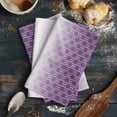 thumbnail image 6 of Moroccan Purple Kitchen Towels Set of 2, Water Absorbent Dish Towel, Geometric Gradient Plaid Modern Decorative Hand Towels - Quick Drying Cloth for Cooking Baking, 18x28 Inch, 6 of 8