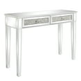 thumbnail image 3 of Hassch 2-Drawers Mirrored Computer Desk Dressing Table for Bedroom, Silver, 3 of 10