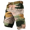 thumbnail image 5 of WTOBBY Men's Summer Work Shorts in Camouflage Pattern, Loose and Casual, Large Size Featuring Multi-Pocket Design, 5-Inch Length Shorts Without Belt, Durable and Stylish,Pink XL, 5 of 5