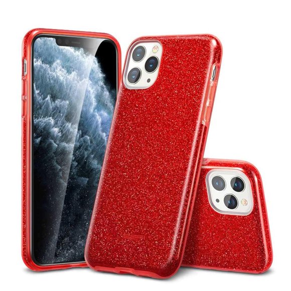 Funda ESR Glitter para iPhone 11 PRO Brillos Roja