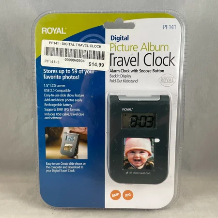 MYRAH Royal Digital Travel Clock Album Stores 59 Photos Pf 141 Brand New MYRAH Royal Digital Travel Clock Album Stores 59 Photos Pf 141 Brand New 430 d 2 c 43 94 b 0 4 bf