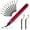 Red, variant on Deburring Tool with 12 HSS Blades, 12 High-Speed Steel Blades for 3D Prints, Metal, PVC & Plastic