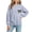 Gray, variant on Fall Hoodless Sweatshirts for Girl Loose Leopard Bow Printed Long Sleeve Crew Neck Solid Color Fashion Casual Pullover Tops White 01 11-12 Years